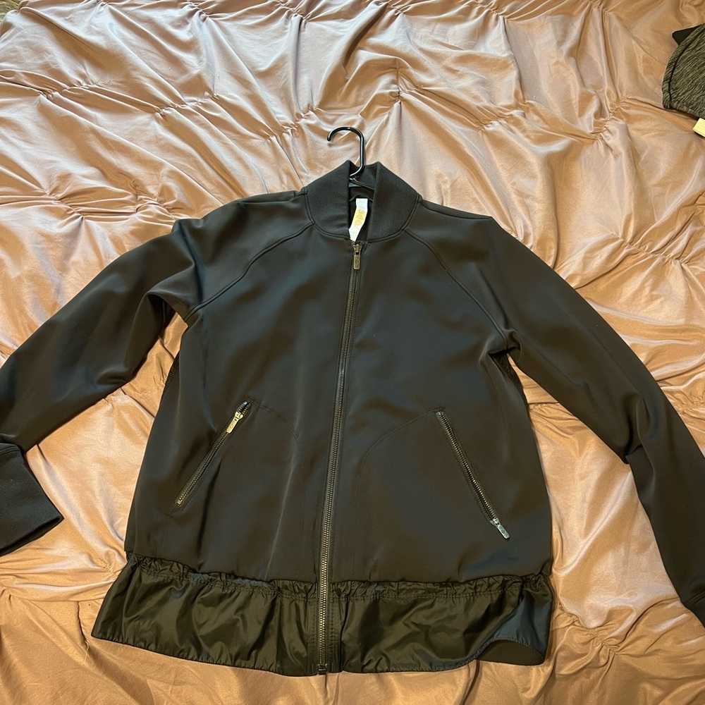Black Lululemon bomber jacket